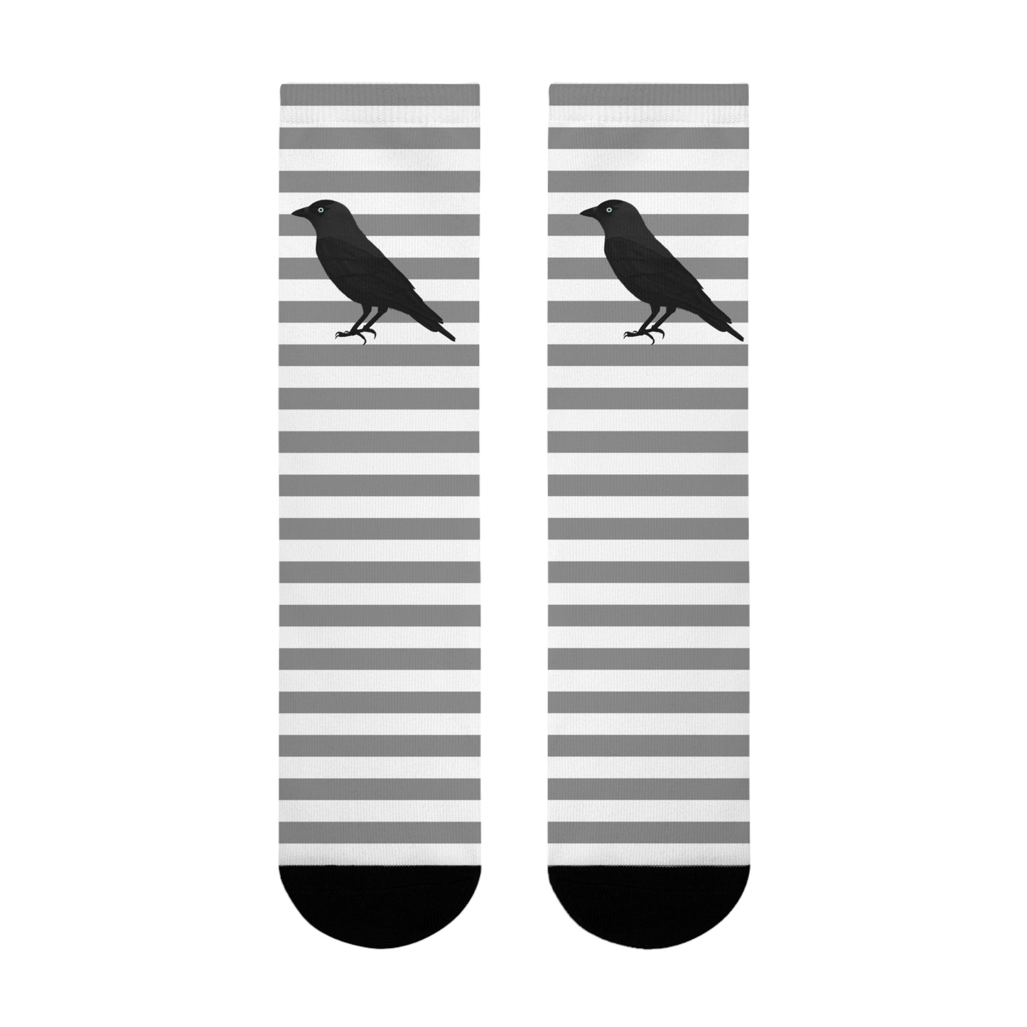 Dohle Vogel Socken mit Grau Weißen Streifen für Vogelfreunde & Vogelbeobachter