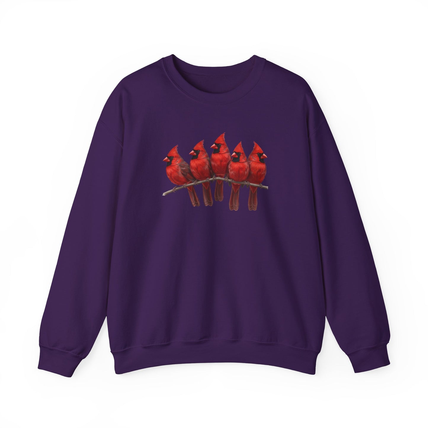 Cardinals Sweatshirt | Bird Watcher Crewneck | Unisex Songbird Gift for Bird Lovers