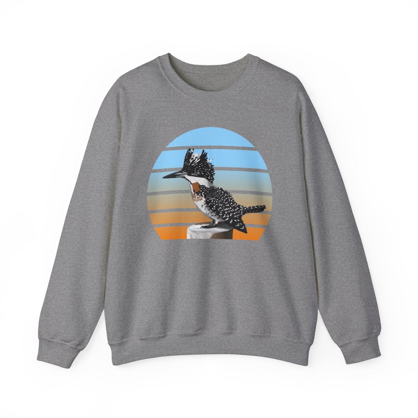 Crested Kingfisher Birdlover Ornithologist Bird Sweatshirt
