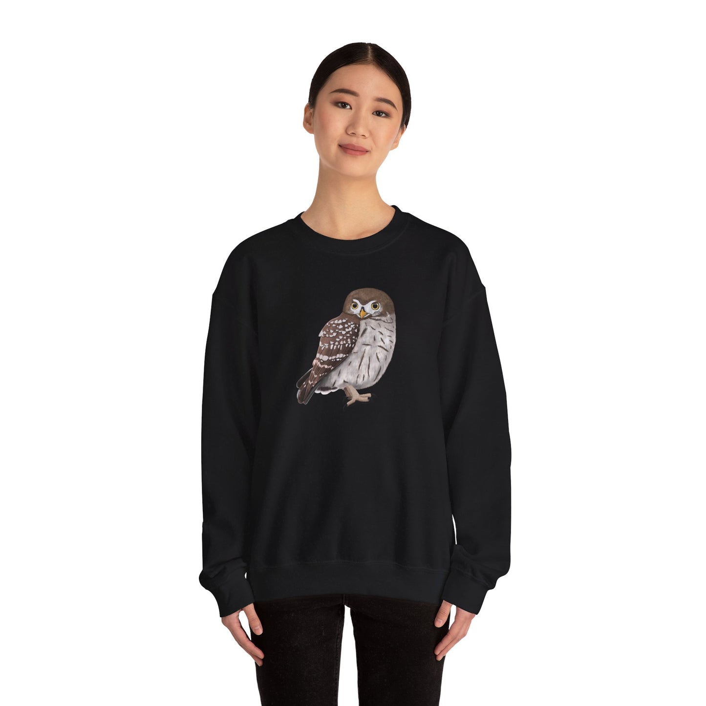 Owl Bird Watcher Biologist Crewneck Sweatshirt