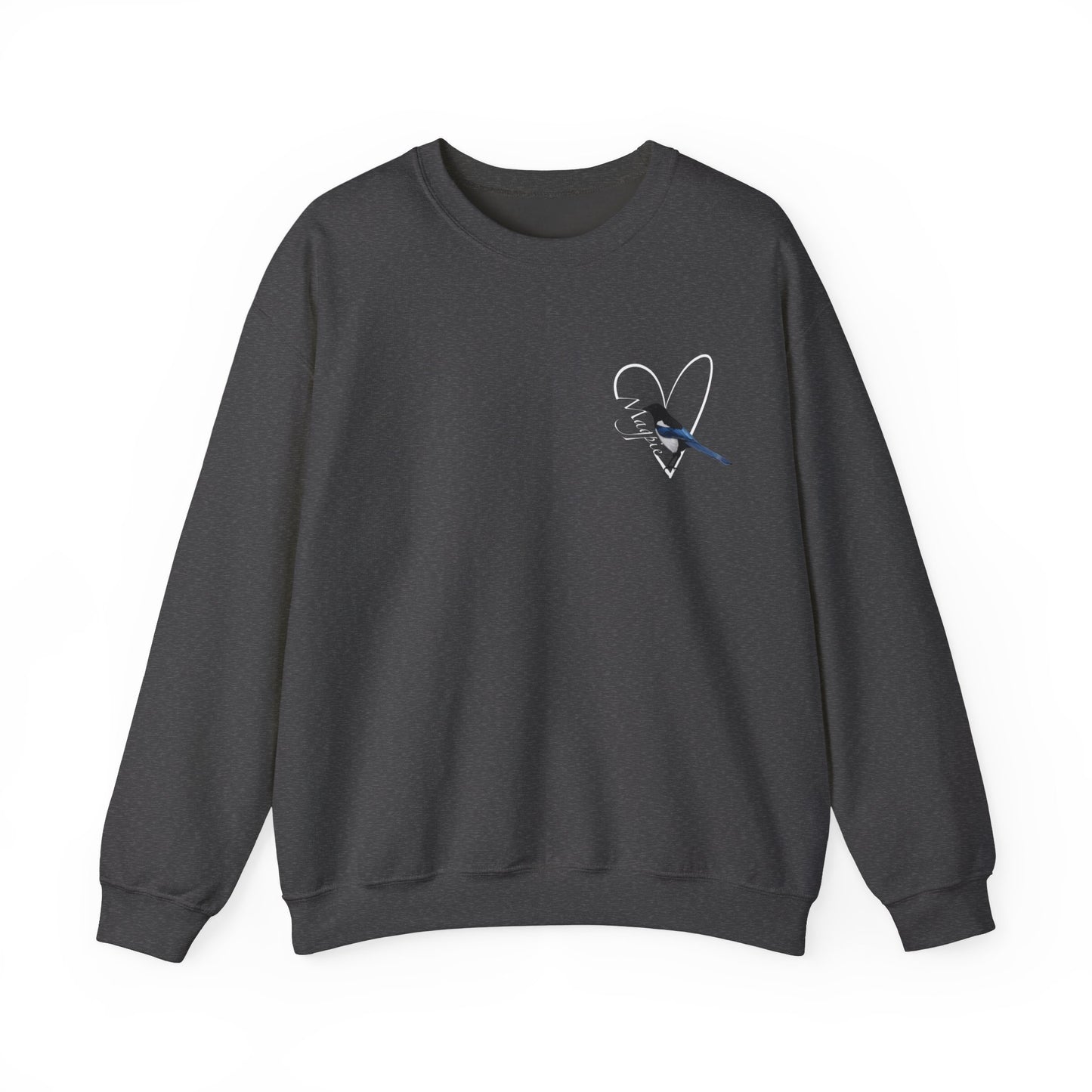Magpie Heart Birdlover Biologist Bird Sweatshirt