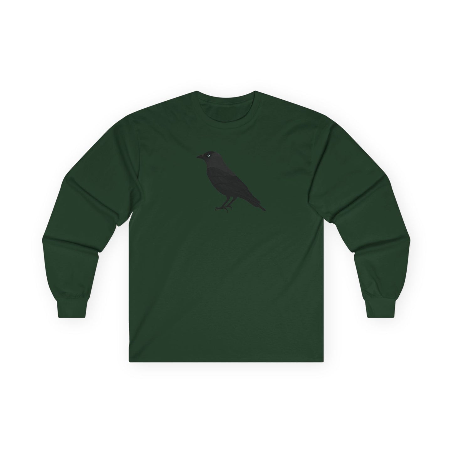 Crow Birding & Birdwatching Bird Cotton Long Sleeve T-Shirt