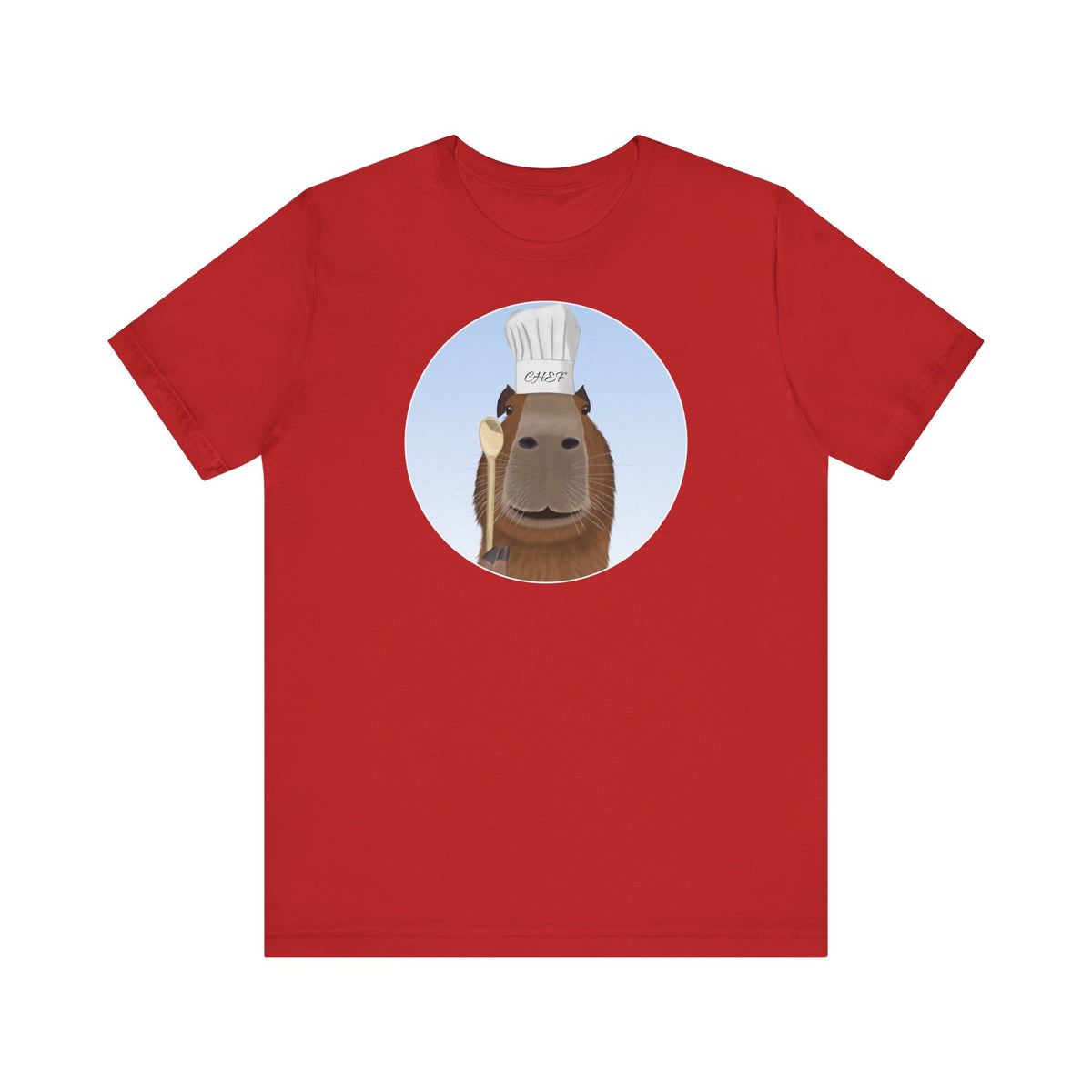 Capybara mit Kochmütze und Kochlöffel Chefkoch T-Shirt
