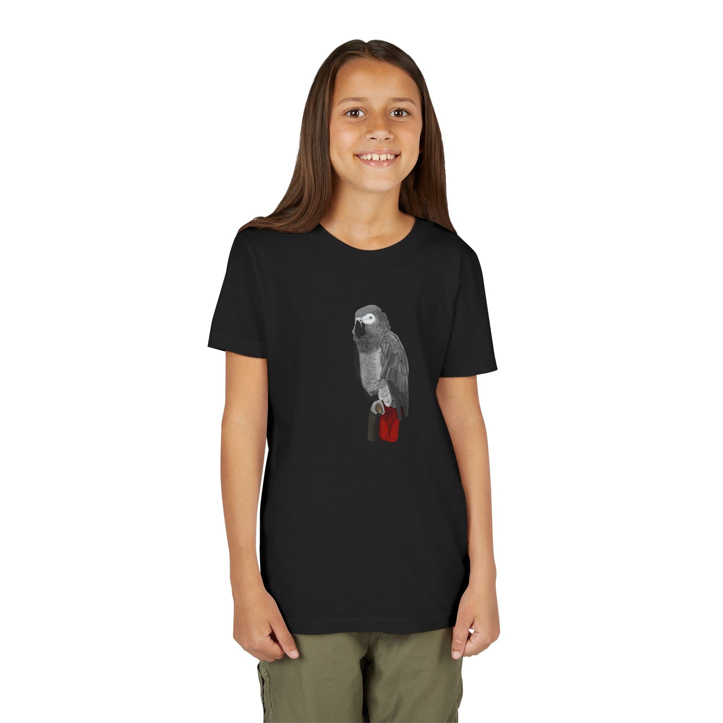 Grey Parrot Birding & Birdwatching Bird Youth T-Shirt