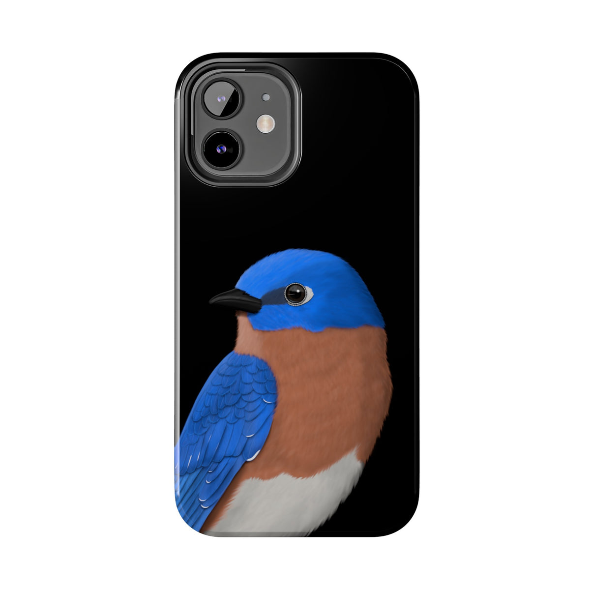 Bluebird Bird Art Tough Phone Case Black – iPhone Cases,