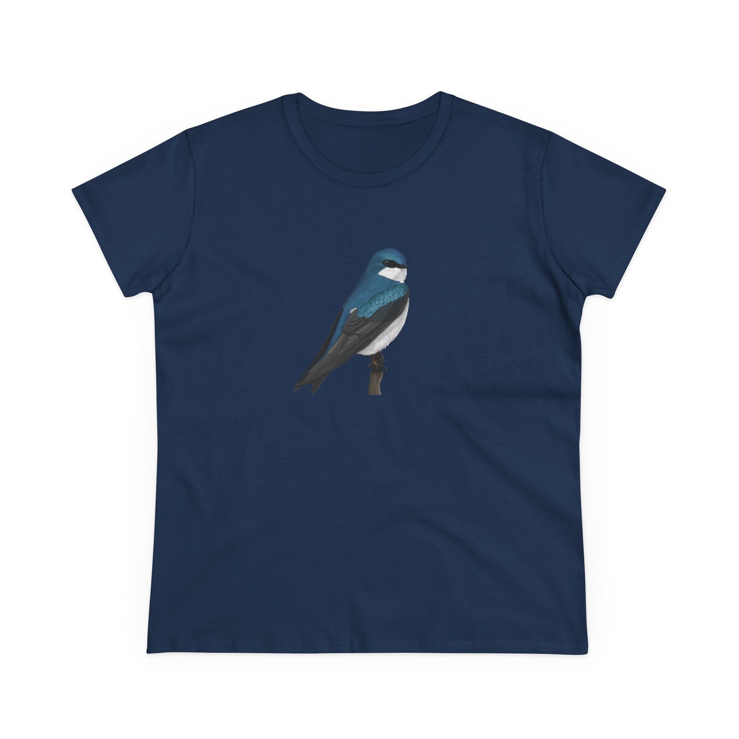 Tree Swallow Women's T-Shirt on Bird Lover background