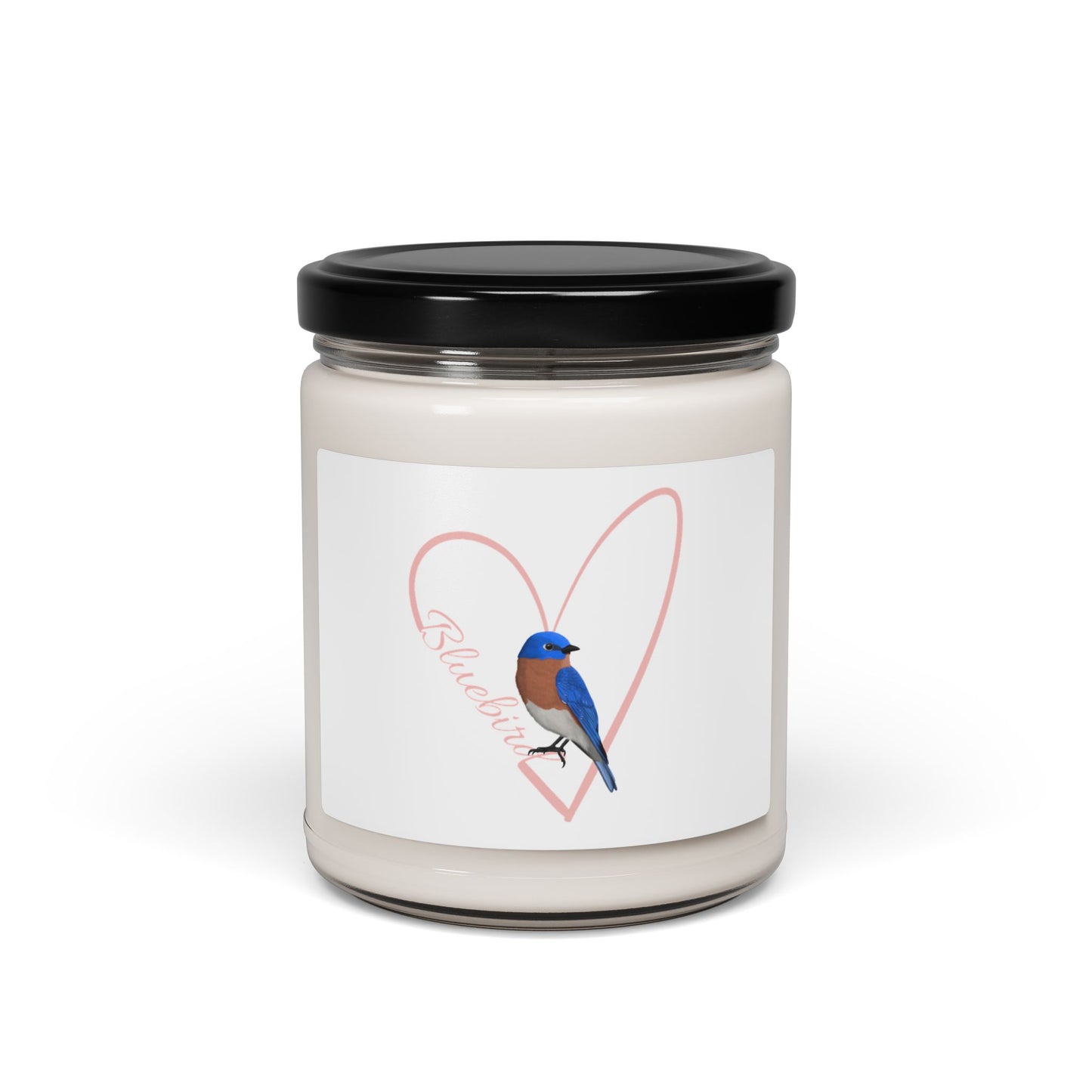 Bluebird Scented Soy Candle Bird with Heart 9oz