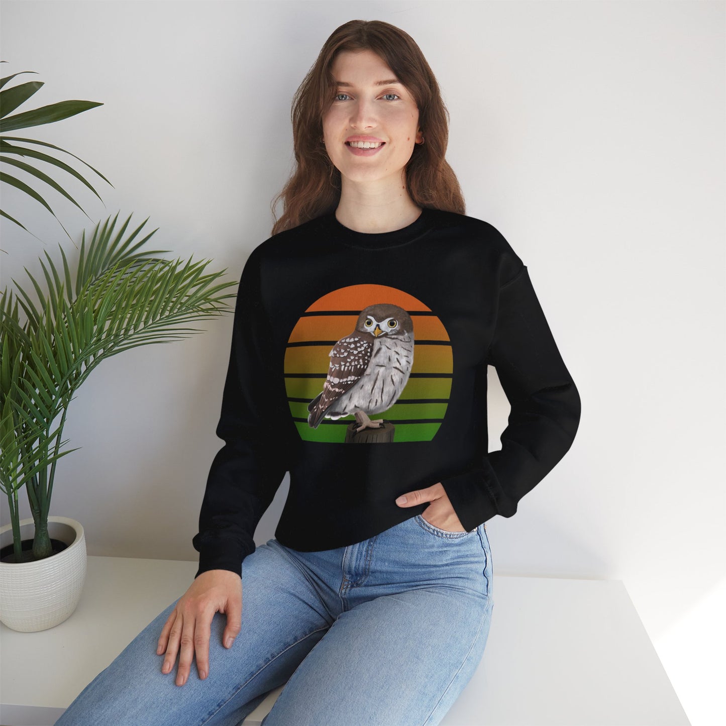 Little Owl Birdlover Ornithologist Bird Sweatshirt