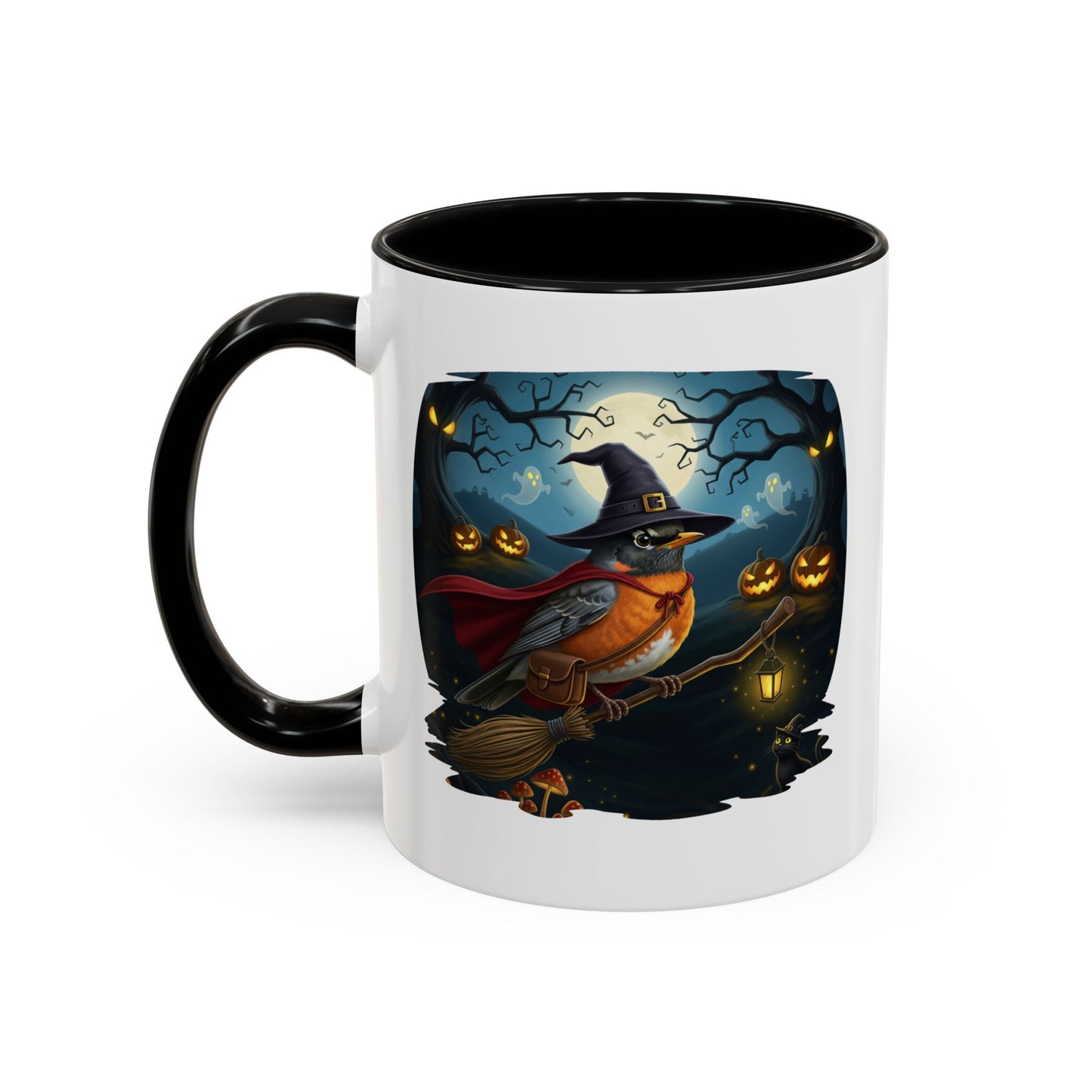 American Robin Halloween Bird Mug - Perfect Bird Lover Gift for Spooky Season