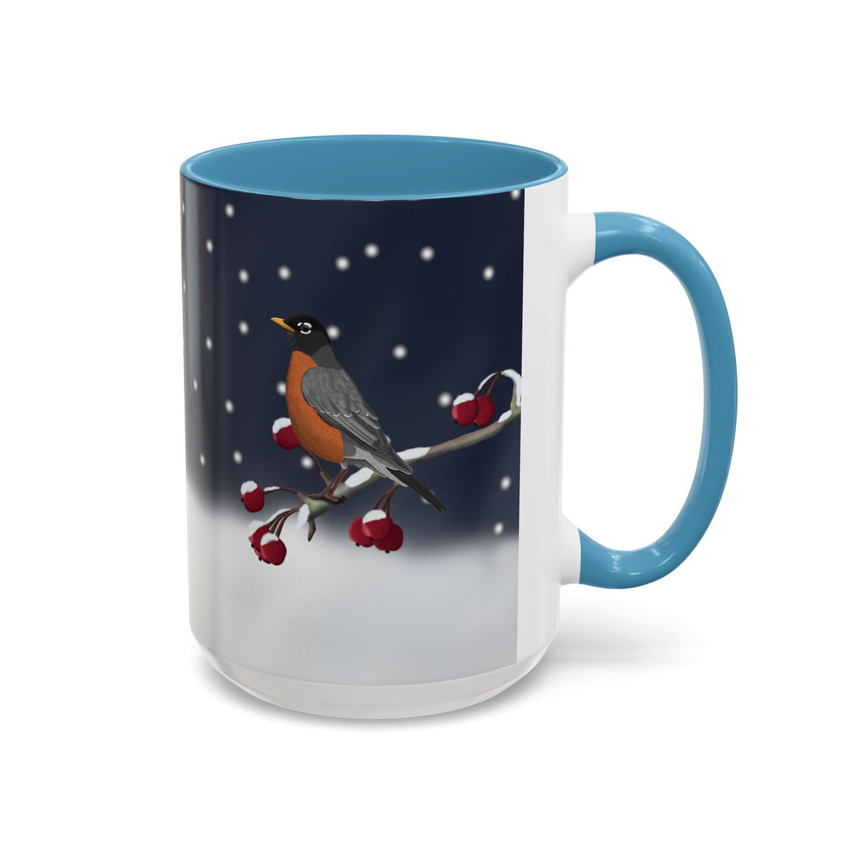 アメリカンロビンバードコーヒーマグ | 鳥好きの方への陶器製クリスマスギフト