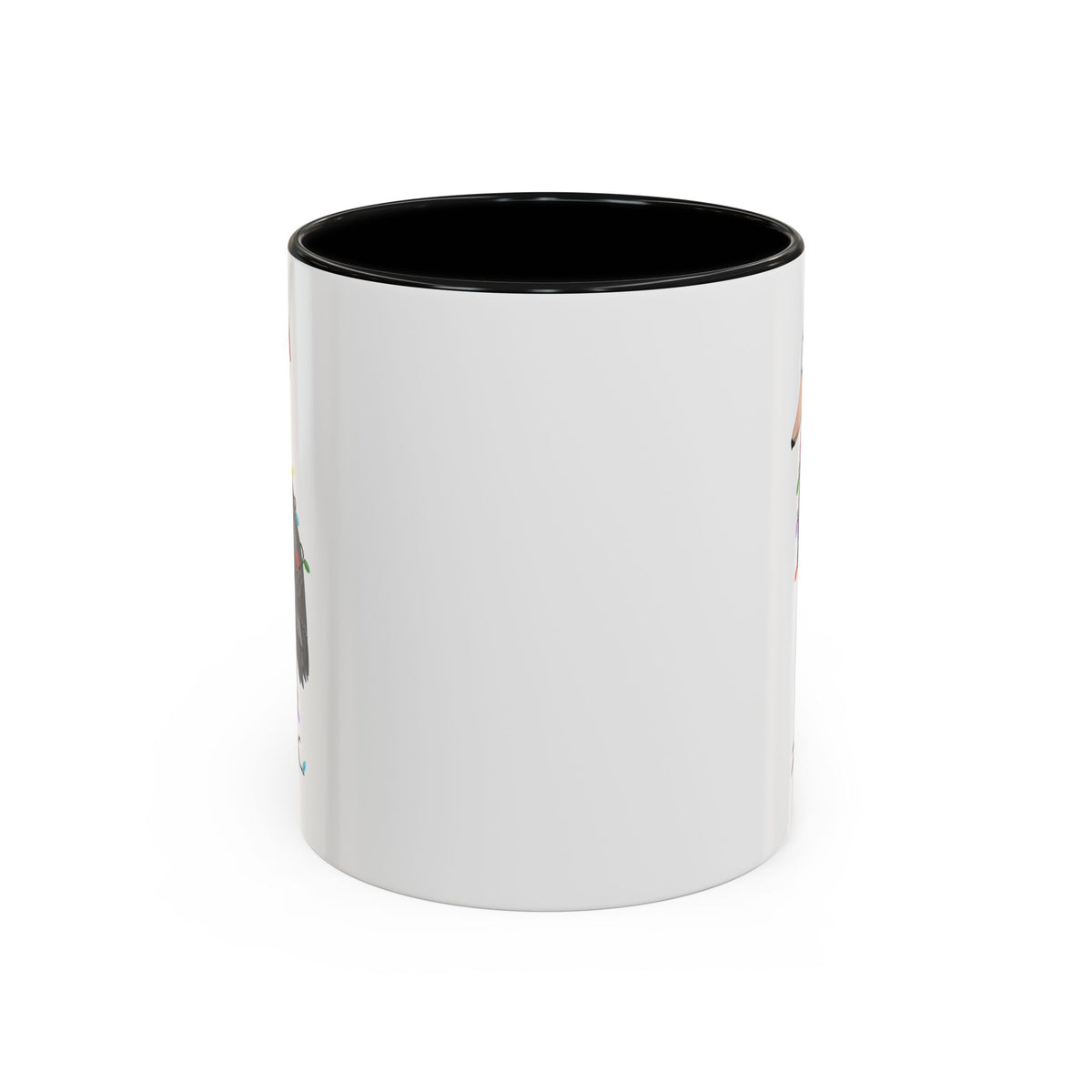 サンタクロースのハシビロコウとフェアリーライトの陶器製バードコーヒーマグ – バードウォッチャーへのカスタムギフト