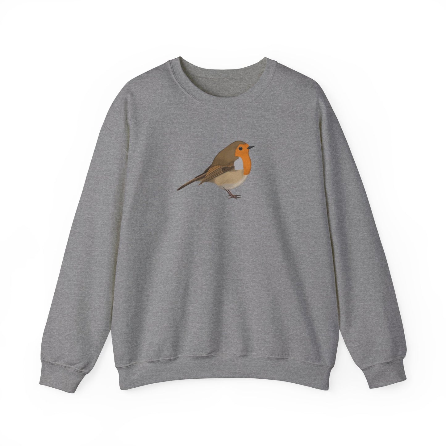 European Robin Bird Watcher Biologist Crewneck Sweatshirt – Crew neck,