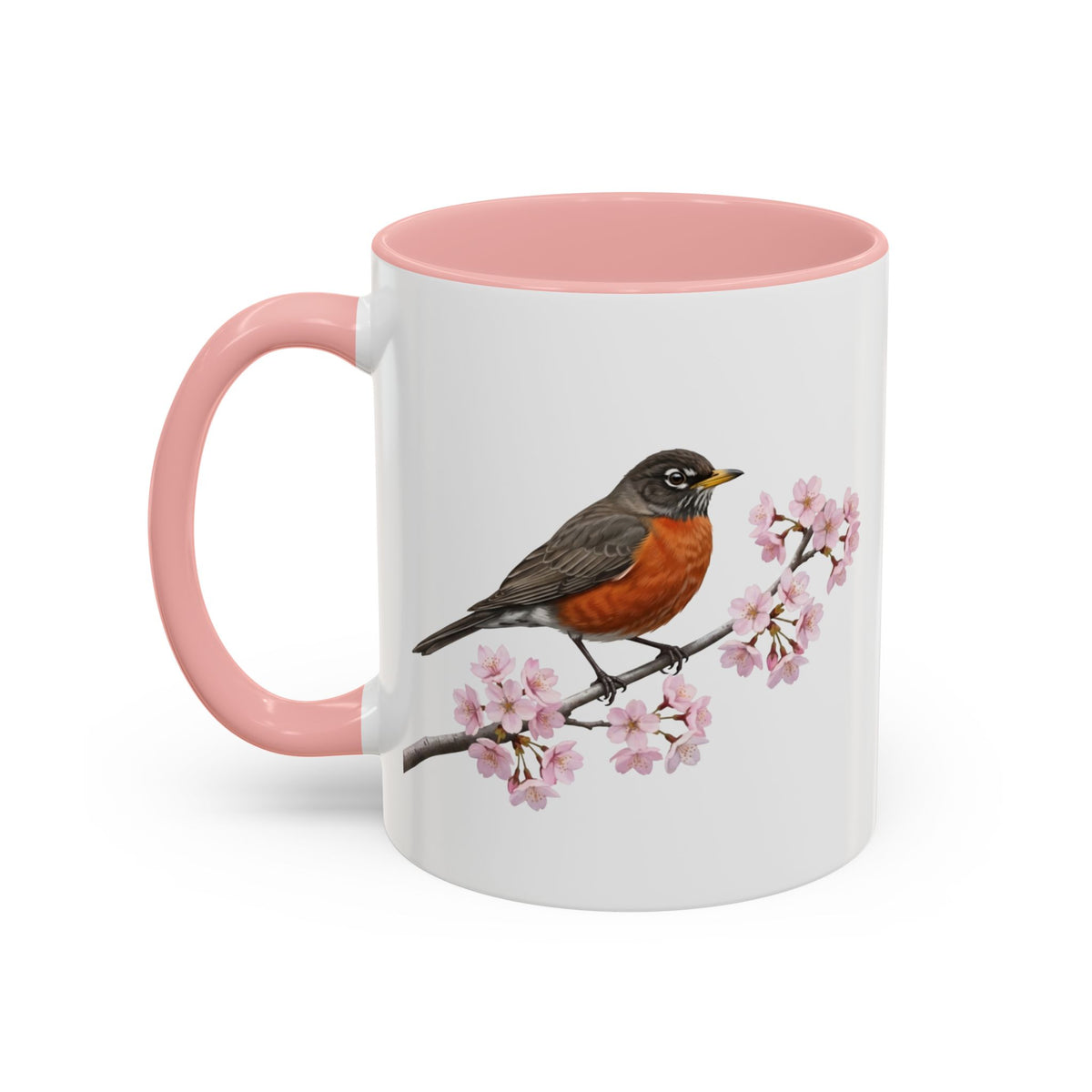 Wanderdrossel Tasse mit in Pink