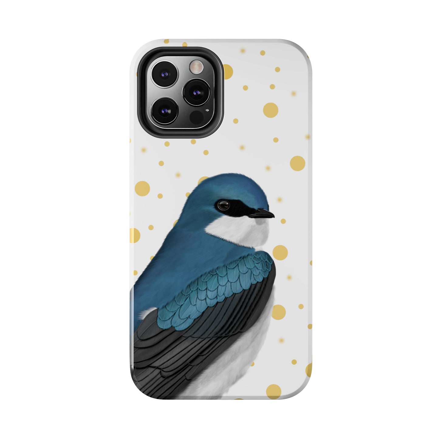Tree Swallow Bird Art Tough Phone Case White