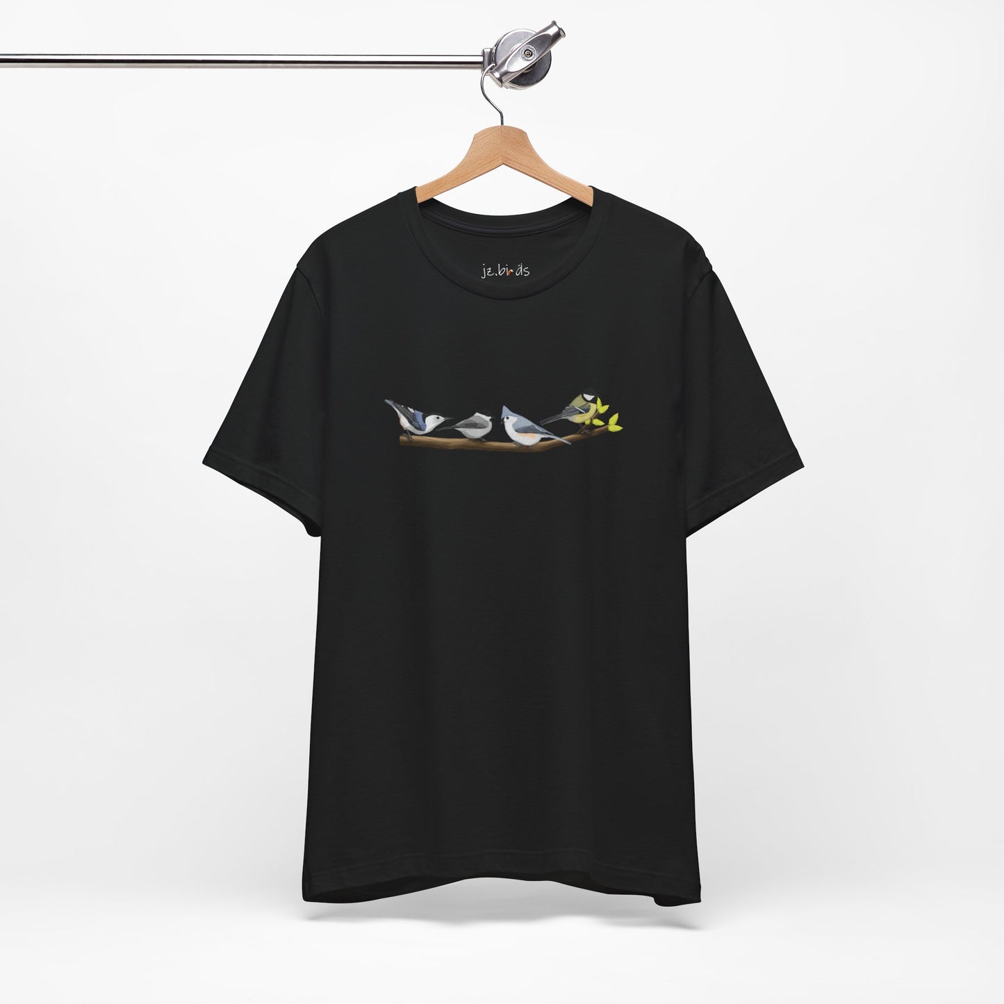 Birds on a Branch T-Shirt Nuthatch Tufted Titmouse Chickadee Bird Watcher Bird Lover