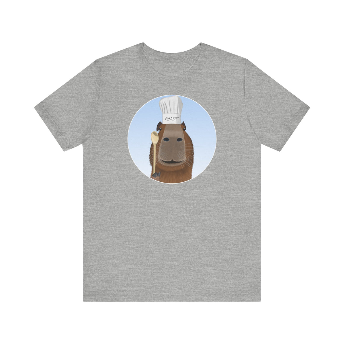 Capybara mit Kochmütze und Kochlöffel Chefkoch T-Shirt