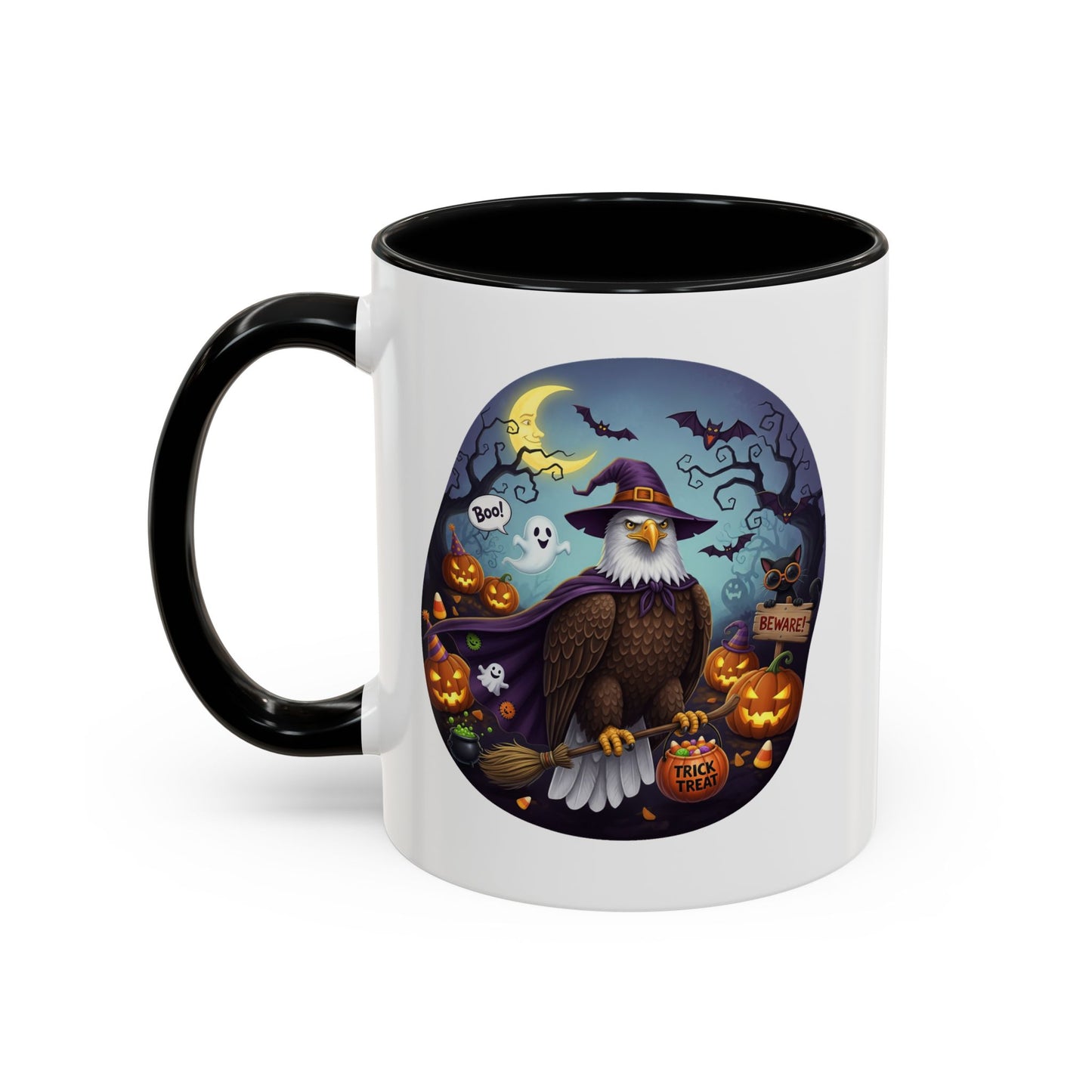 Bald Eagle Halloween Bird Mug - A Spooky & Funny Halloween Cup