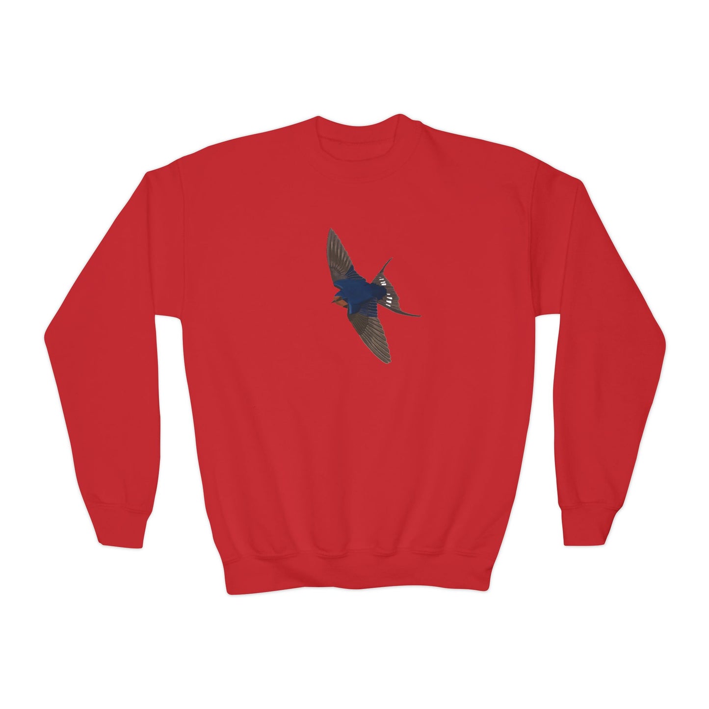 Barn Swallow Bird Birdwatching Youth Crewneck Sweatshirt – Casual Kids Clothing, Sweatshirts