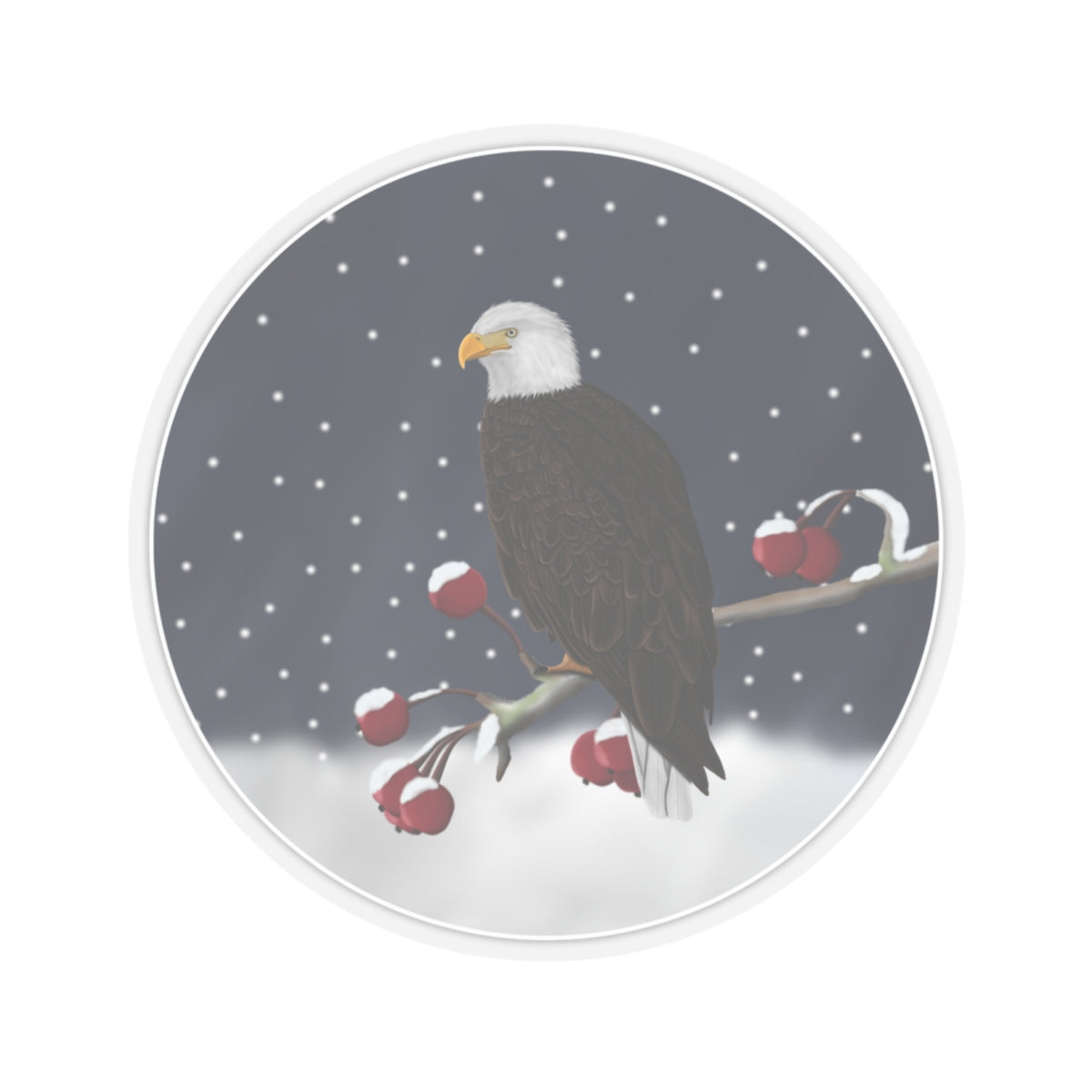 Eagle Paper products – christmas, bird sticker