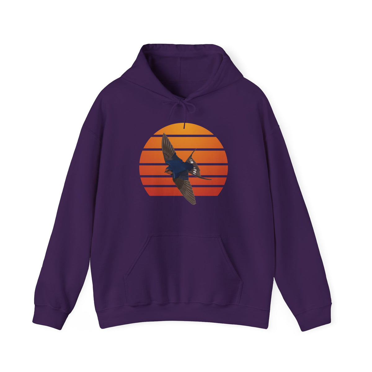 Barn Swallow Hoodie on bird background