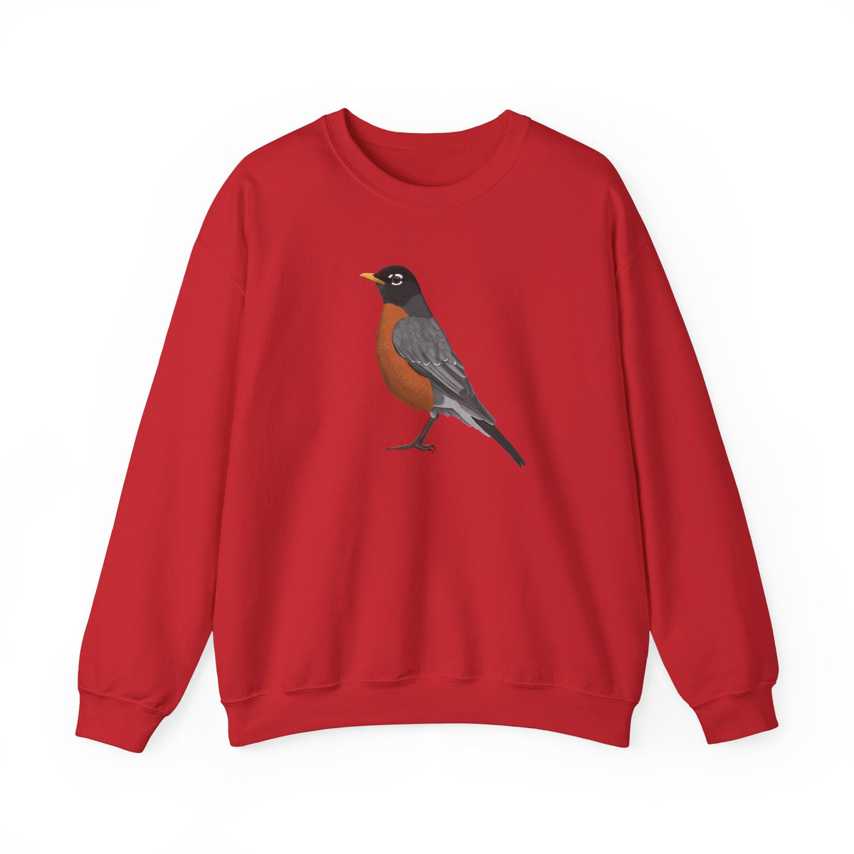 Robin Bird Watcher Biologist Crewneck Sweatshirt – Crew neck,