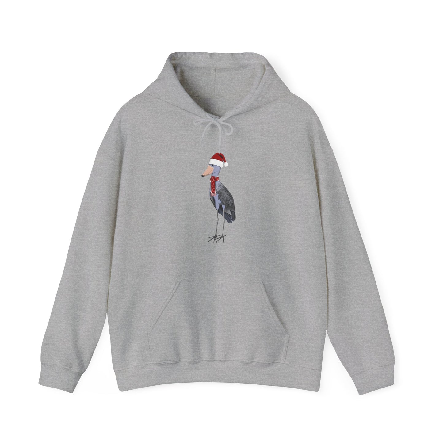 Shoebill Hoodie – christmas and DTG style