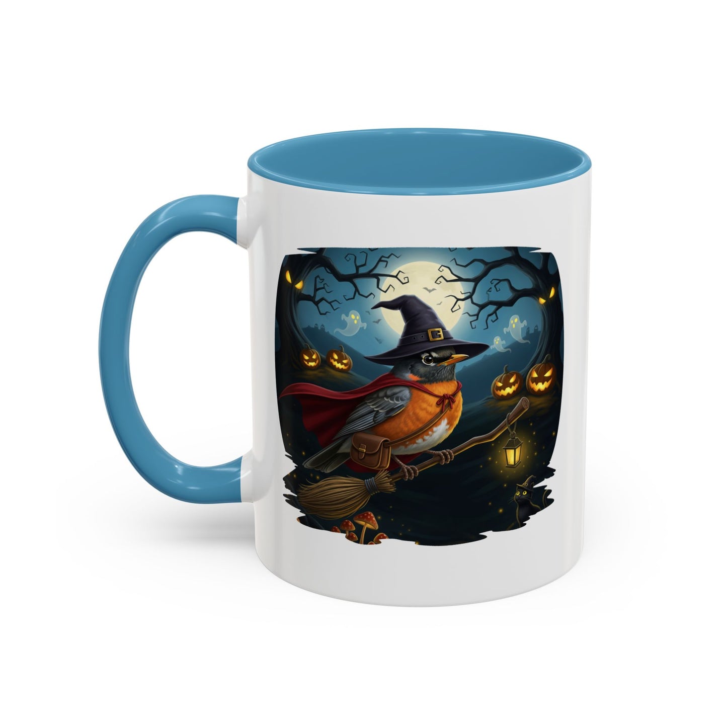 American Robin Halloween Bird Mug - Perfect Bird Lover Gift for Spooky Season