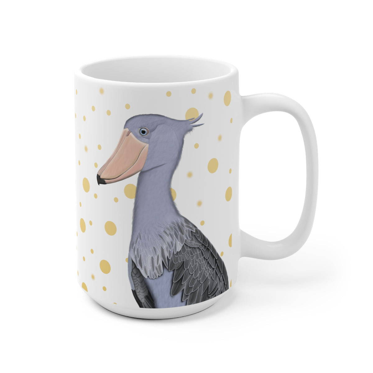 Schuhschnabel mit Goldenen Tasse 11 oz Hintergrund
