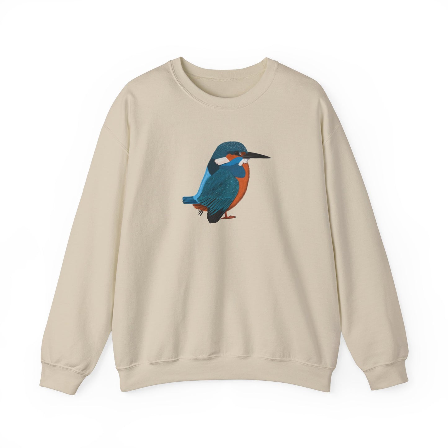 Kingfisher Sweatshirt on Crew neck background
