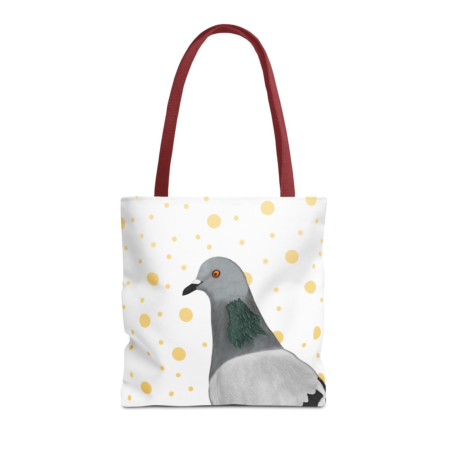 Taube mit Goldenen Punkten Vogel Tragetasche 40x40cm