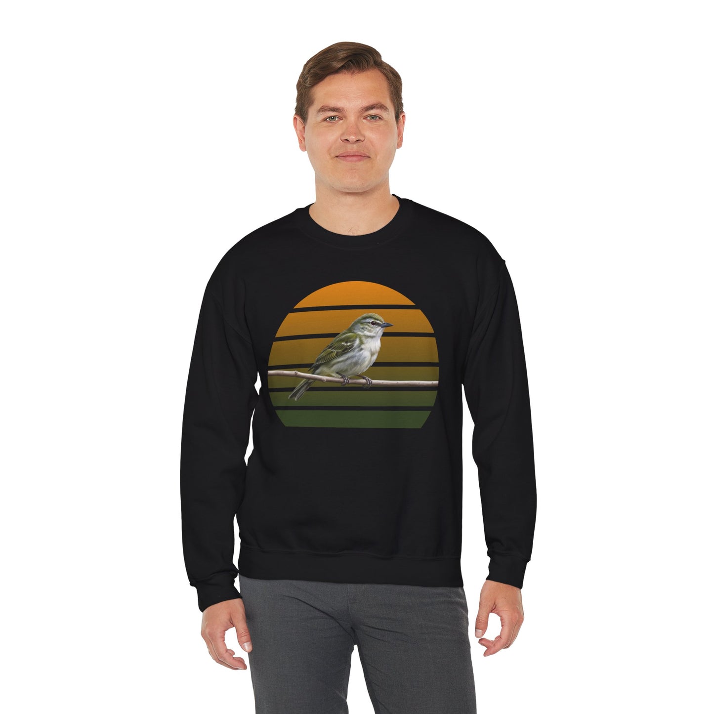 Red-Eyed Vireo Sweatshirt | Songbird Crewneck | Unique Birder Gift | Unisex Wildlife Pullover