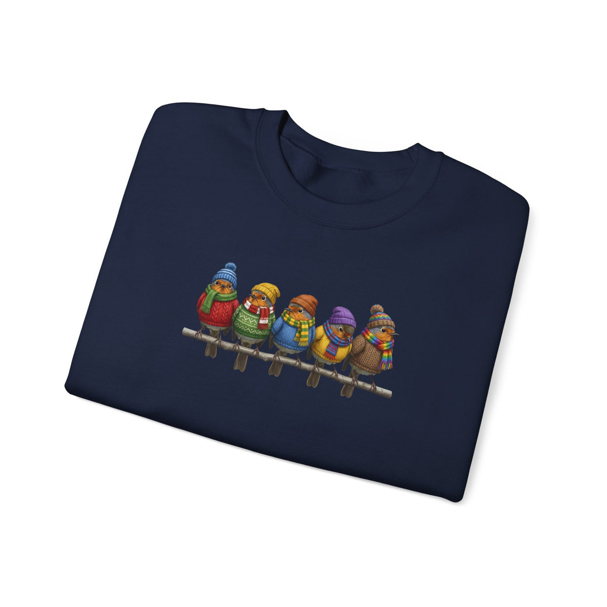 Robin Sweatshirt | Bird Watcher Crewneck | Unisex Songbirds Wearing Knit Gift for Bird Lovers