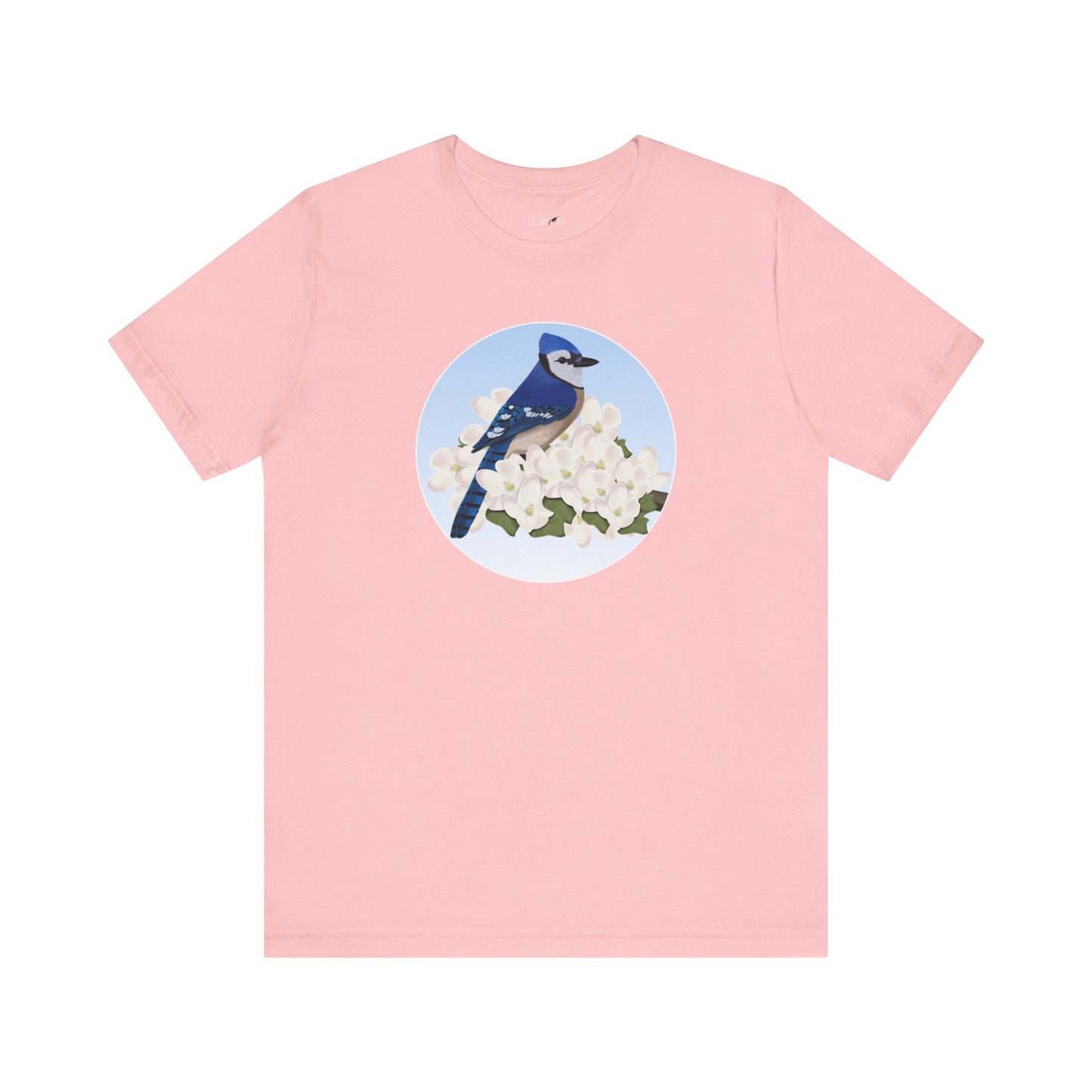 Blue Jay and Spring Apple Blossoms Bird T-Shirt