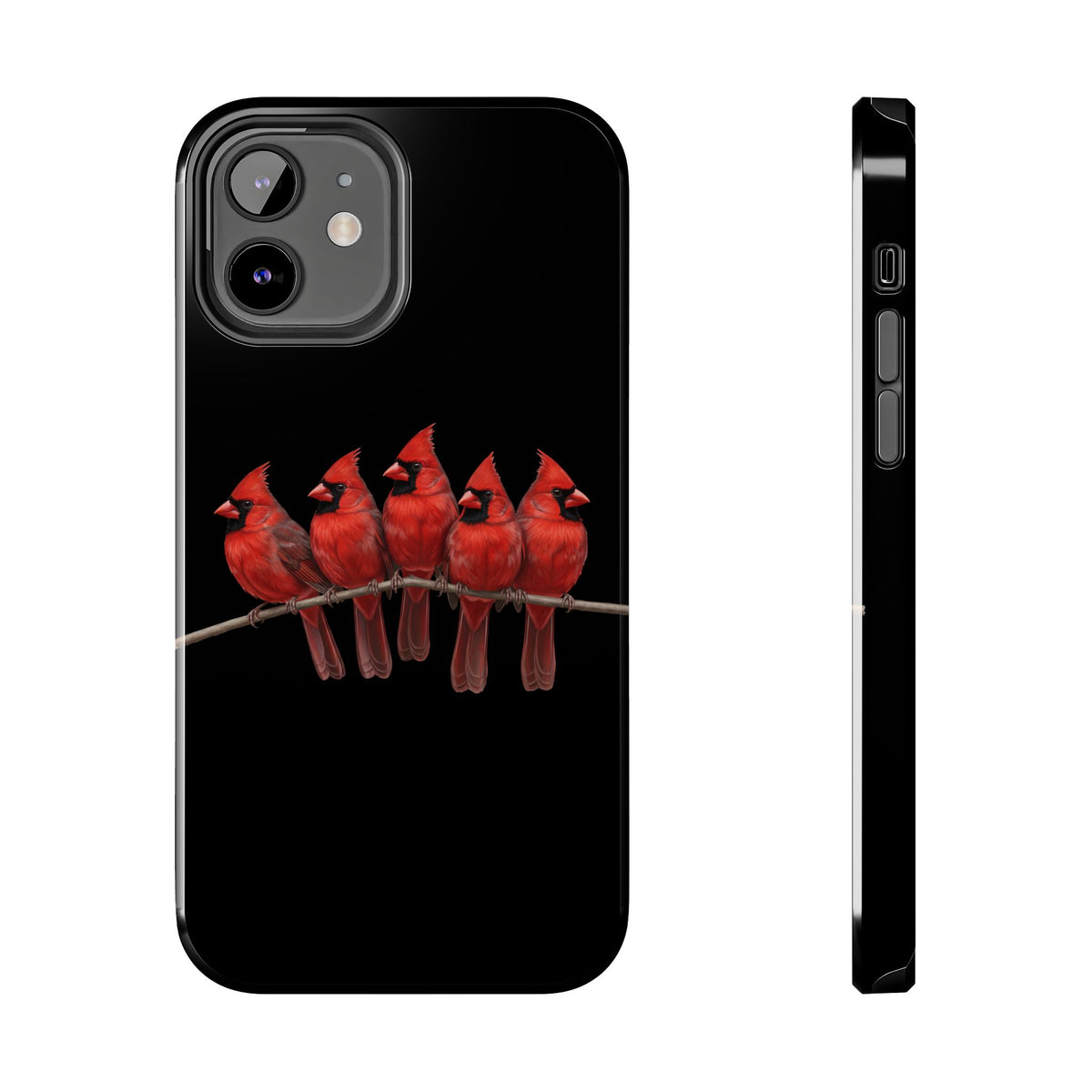 Cardinal Dual-Layer iPhone Case with Bird Art – The Perfect Gift for Ornithologists & Lovers – Phone