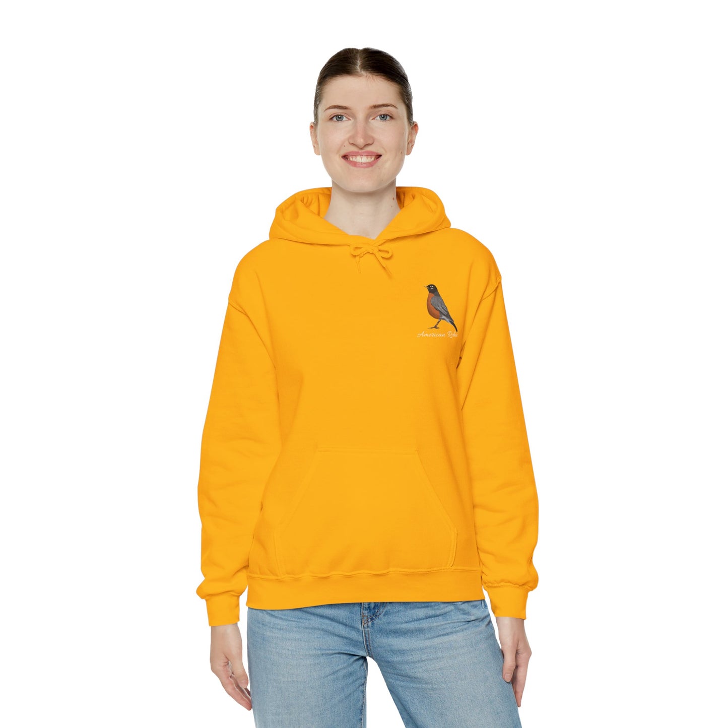 American Robin Birding Birdwatching Bird Hoodie