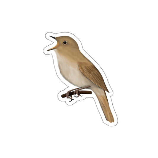 Nightingale Bird Kiss-Cut Sticker
