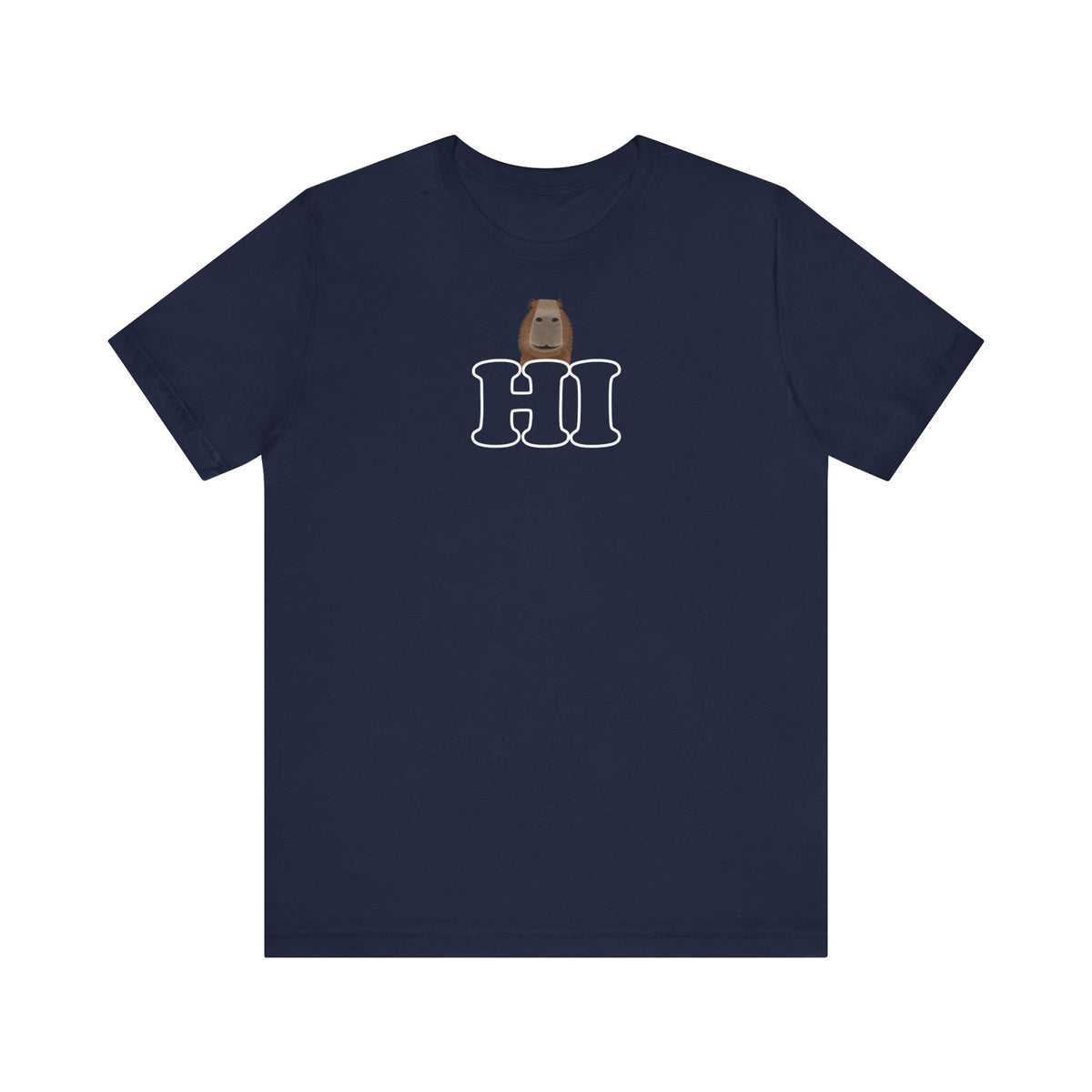 Capybara sagt Hi mit Lächeln Lustiges Capybara T-Shirt
