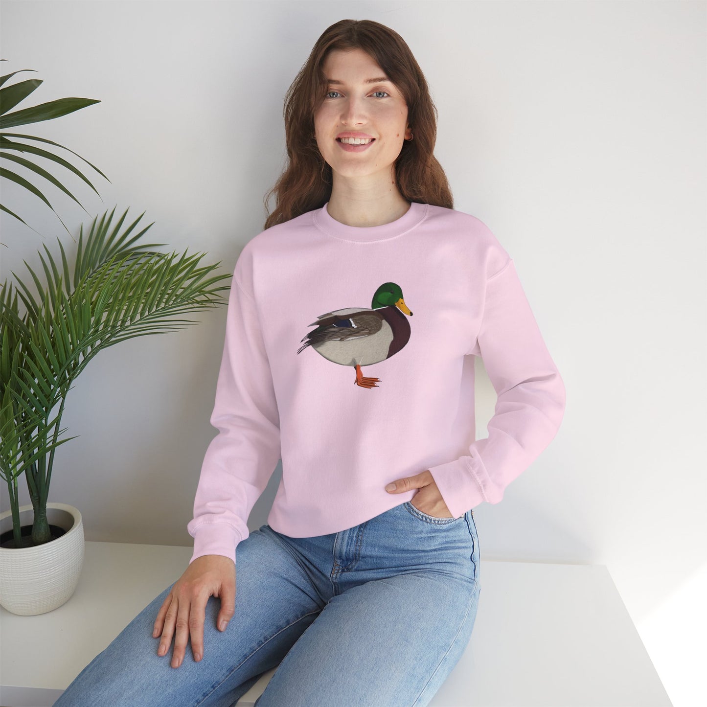 Mallard Bird Watcher Biologist Crewneck Sweatshirt