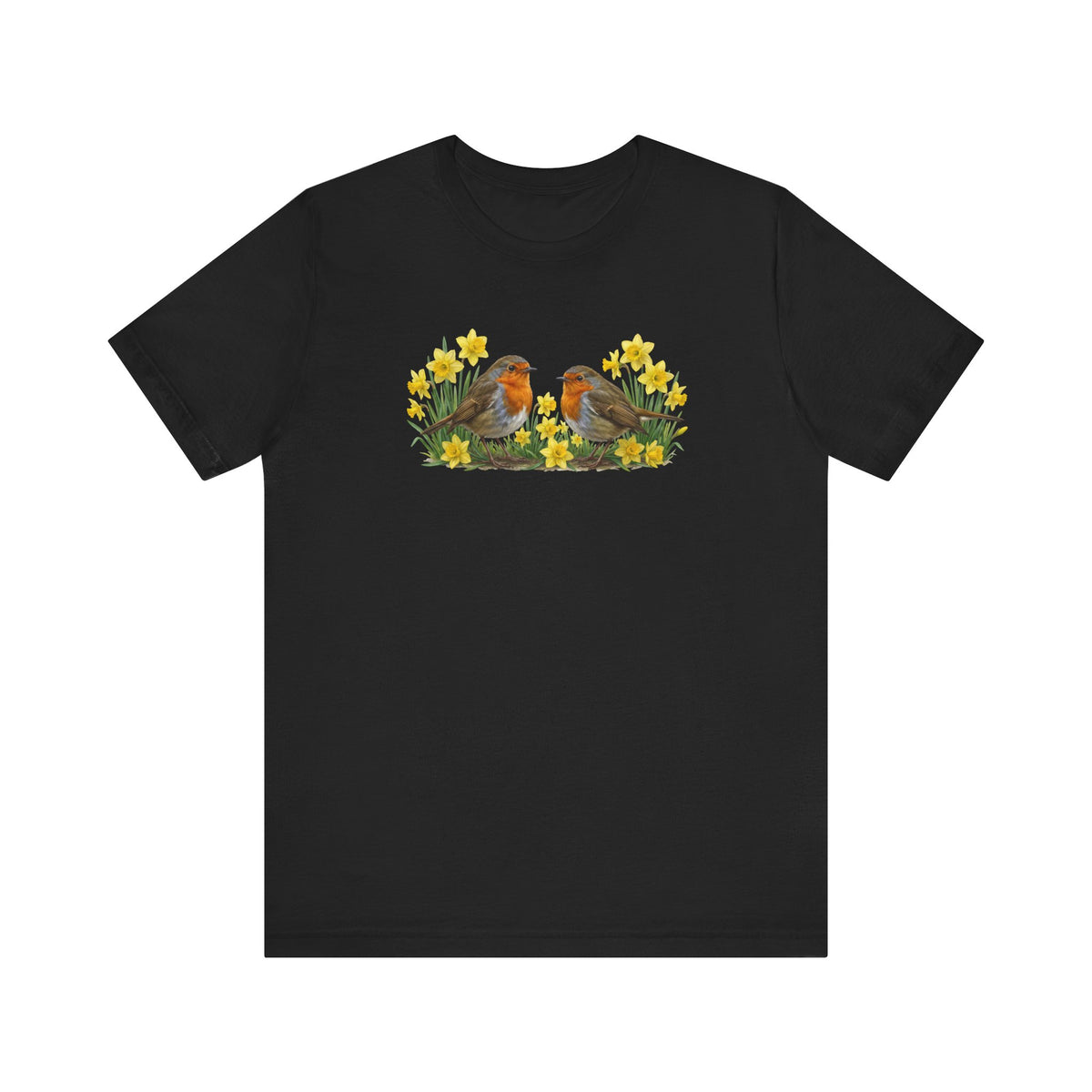 Rotkehlchen Vogel T-Shirt – bird graphic tee und watching gear Stil