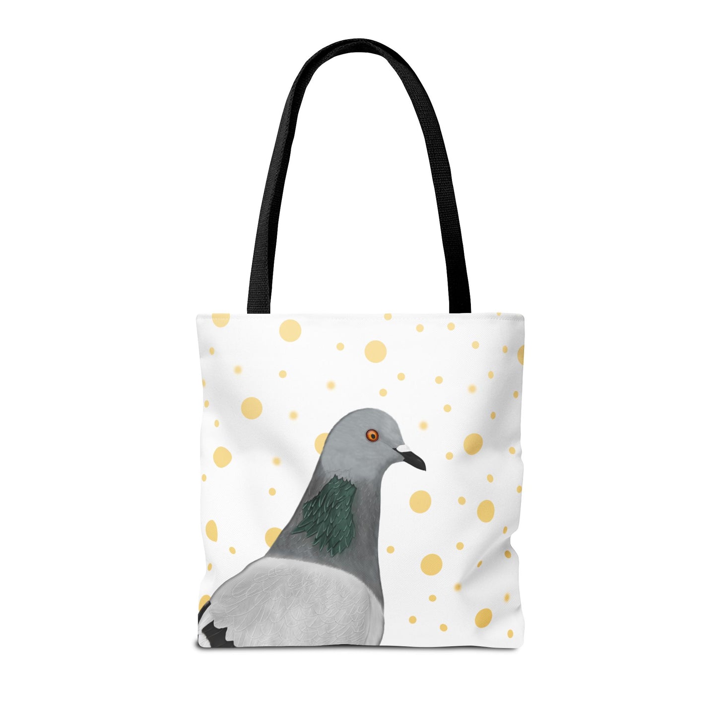 Taube mit Goldenen Punkten Vogel Tragetasche 40x40cm