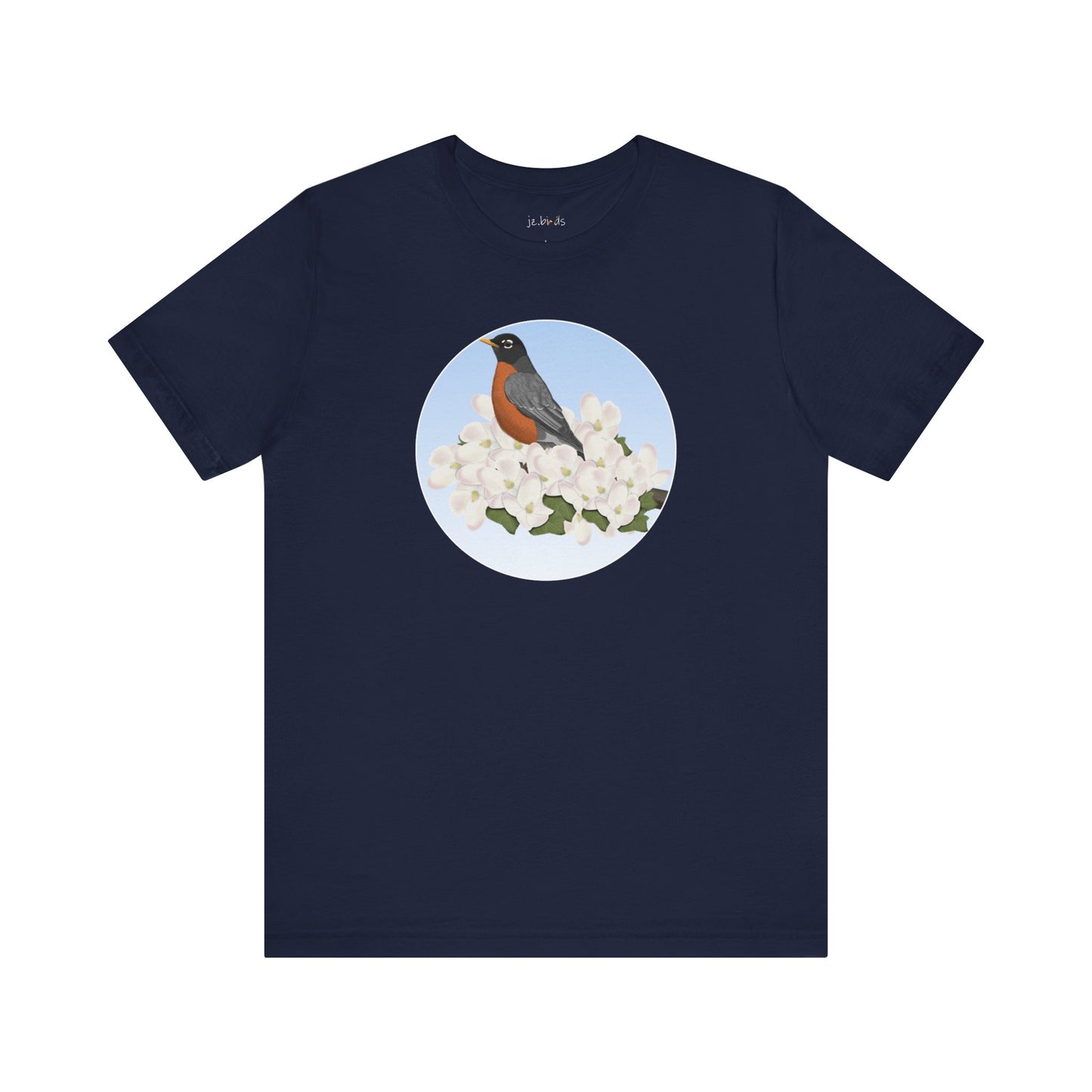 American Robin and Spring Apple Blossoms Bird T-Shirt