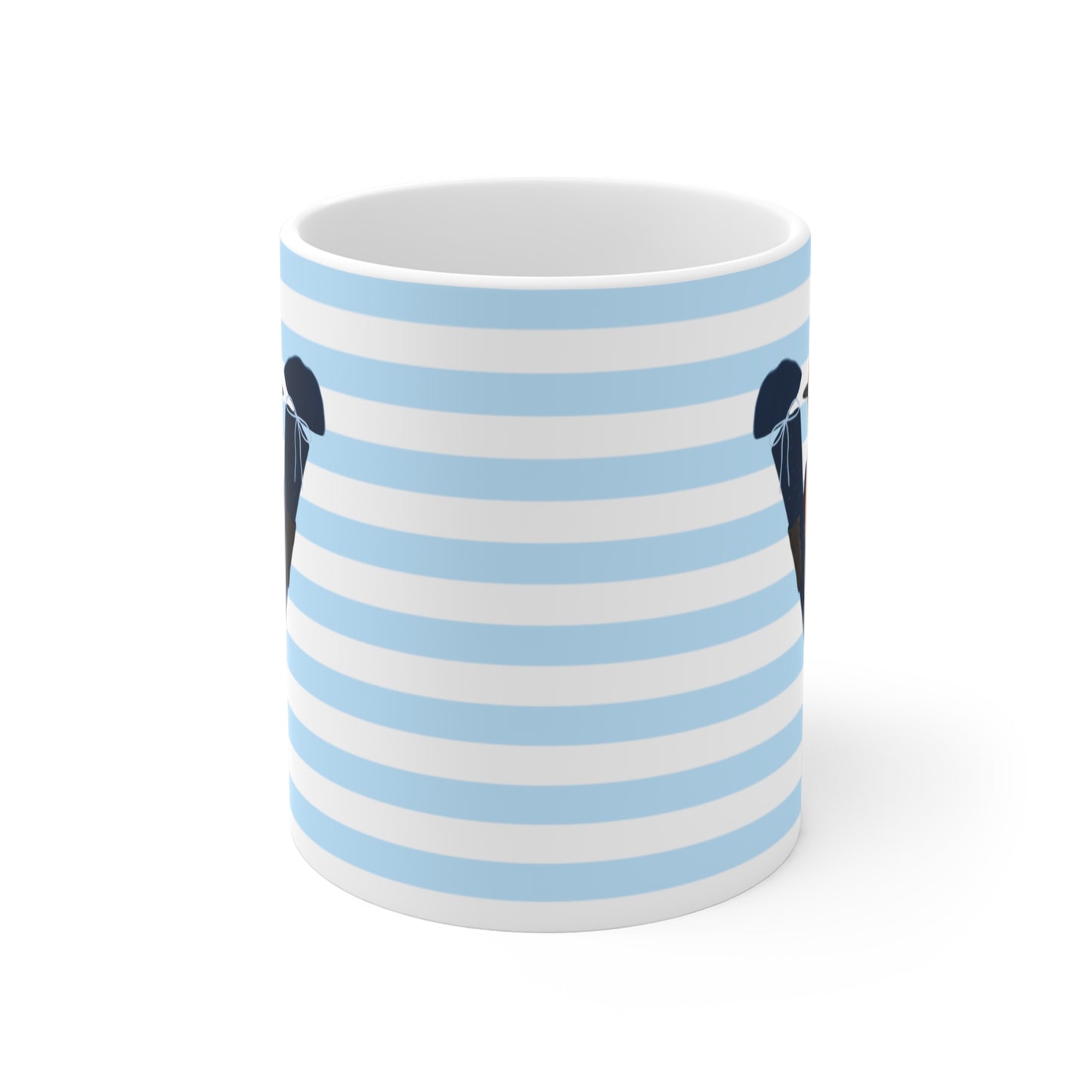Robin School Enrollment First Day at School Bird Ceramic Mug 11oz Blue