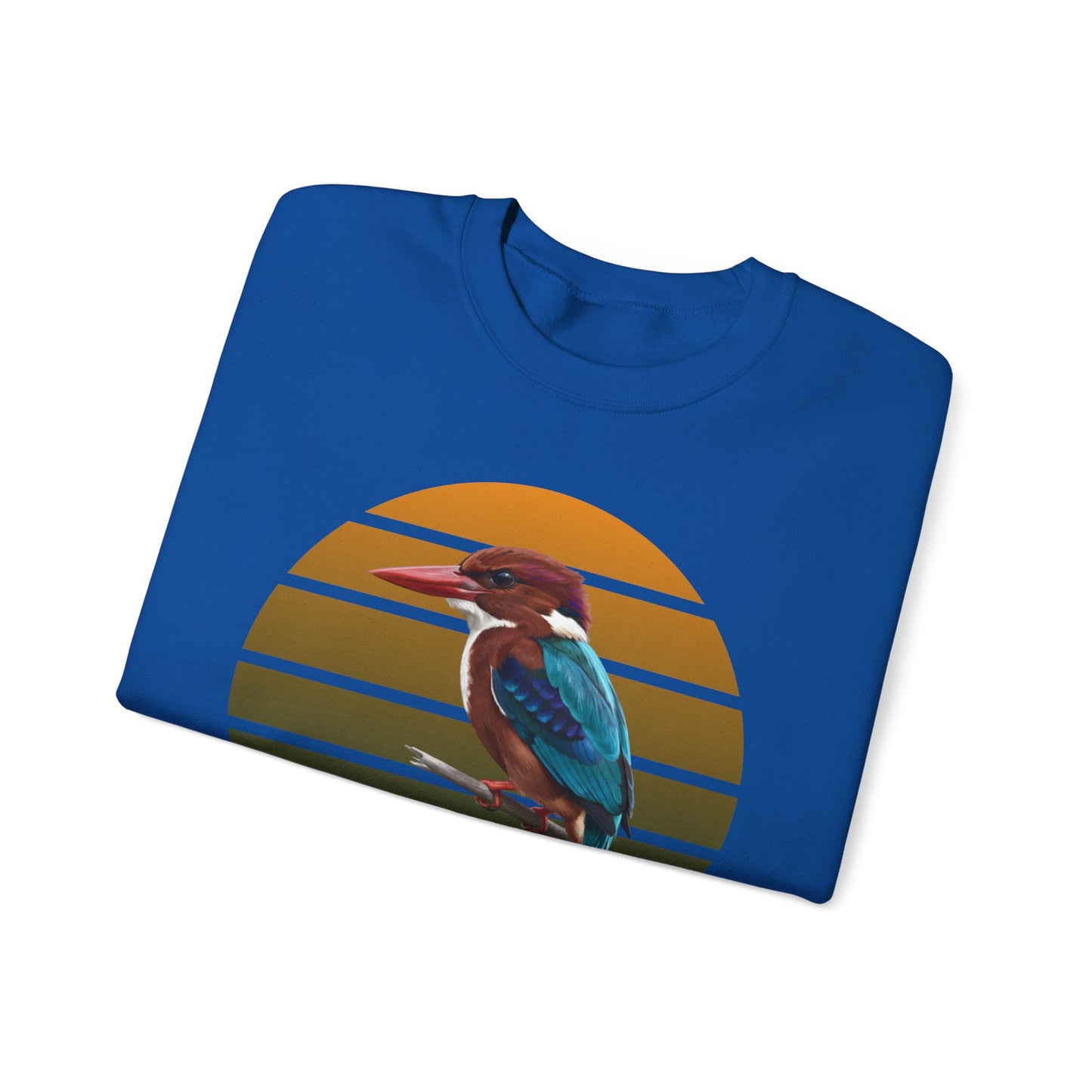 White-Throated Kingfisher Sweatshirt | Bird Watcher Crewneck | Unisex Songbird Gift for Bird Lovers