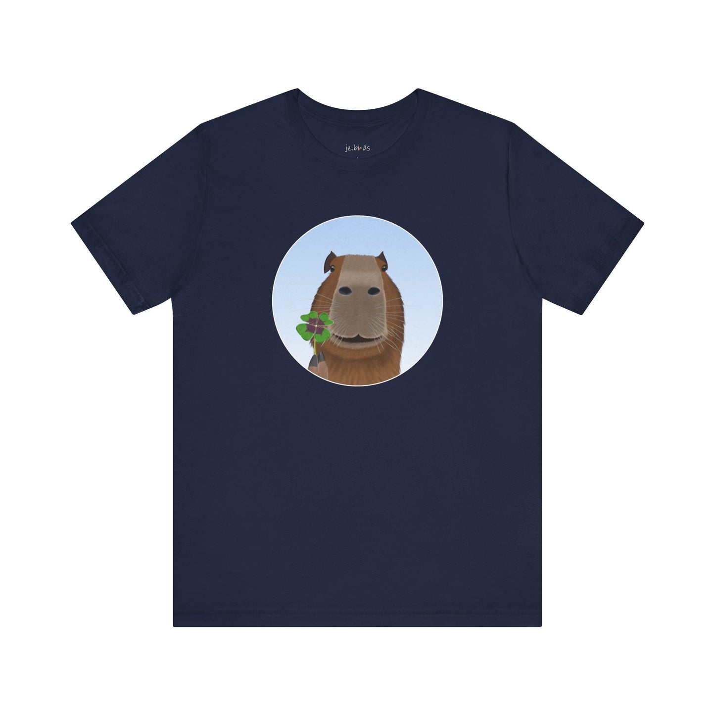 Capybara with Lucky Clover Funny T-Shirt