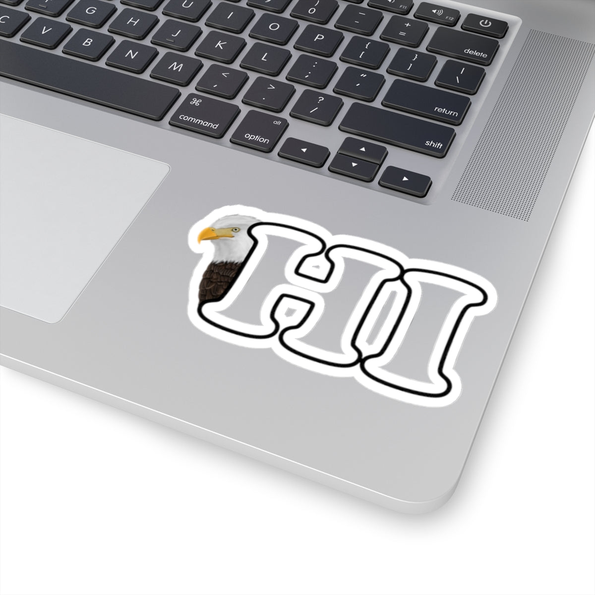 Bald Eagle Hi Bird Kiss-Cut Sticker