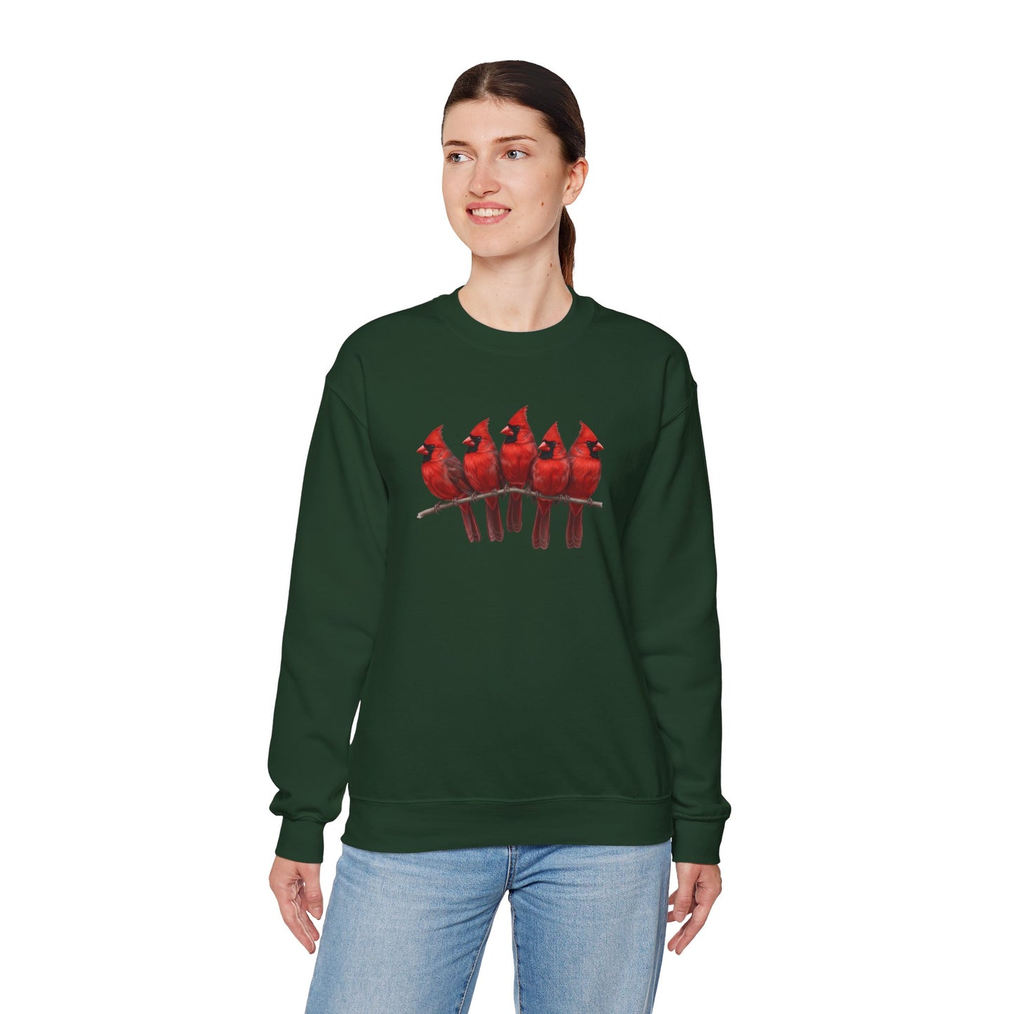 Cardinals Sweatshirt | Bird Watcher Crewneck | Unisex Songbird Gift for Bird Lovers