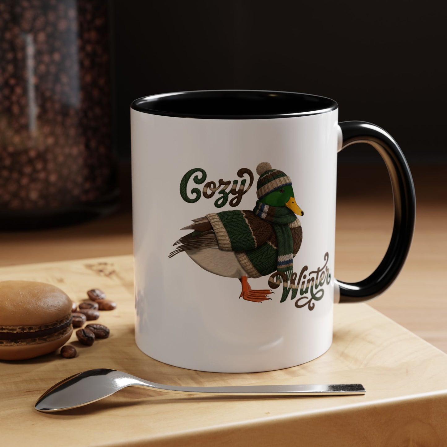 マガモの陶器製コーヒーマグ – バードウォッチャーへのカスタムギフト