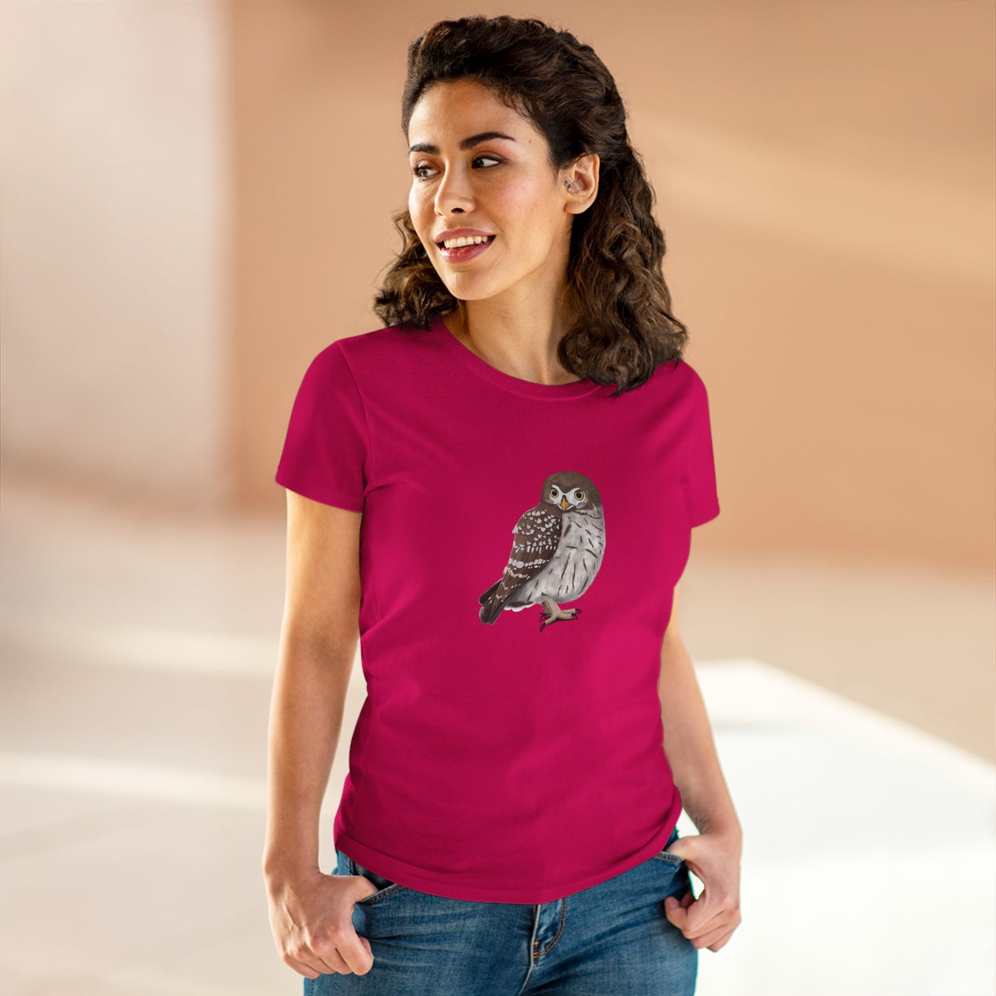 Owl Bird Design for Birdwatchers and Bird Lovers Women's T-Shirt