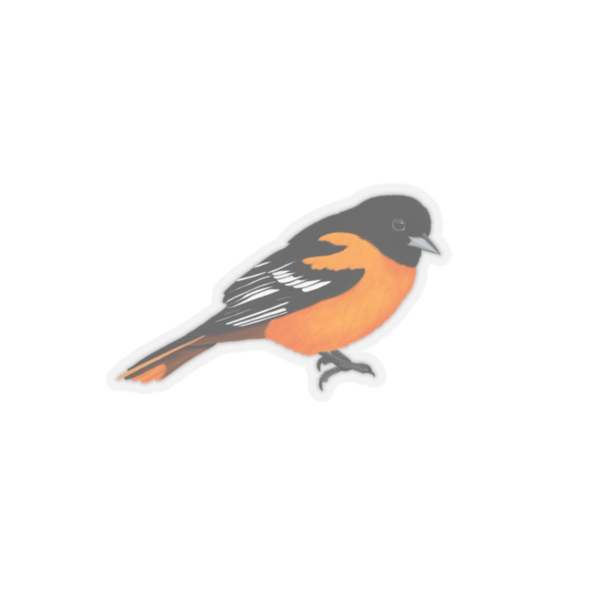 Baltimore Oriole Bird Kiss-Cut Sticker - jz.birds