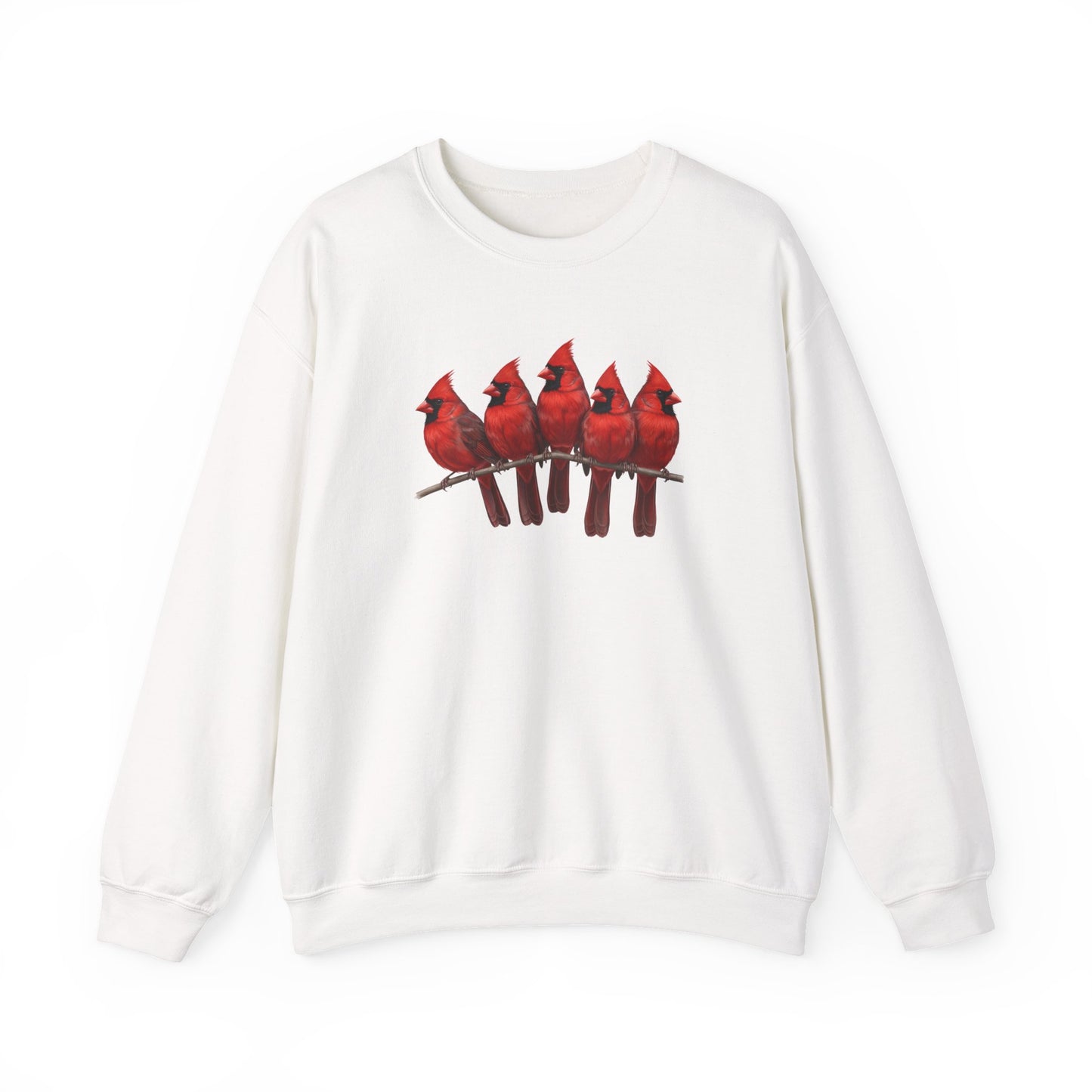 Cardinals Sweatshirt | Bird Watcher Crewneck | Unisex Songbird Gift for Bird Lovers